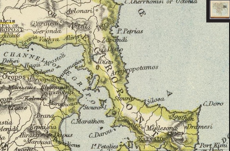 τμήμα από Χάρτης Ελλάδας 1883