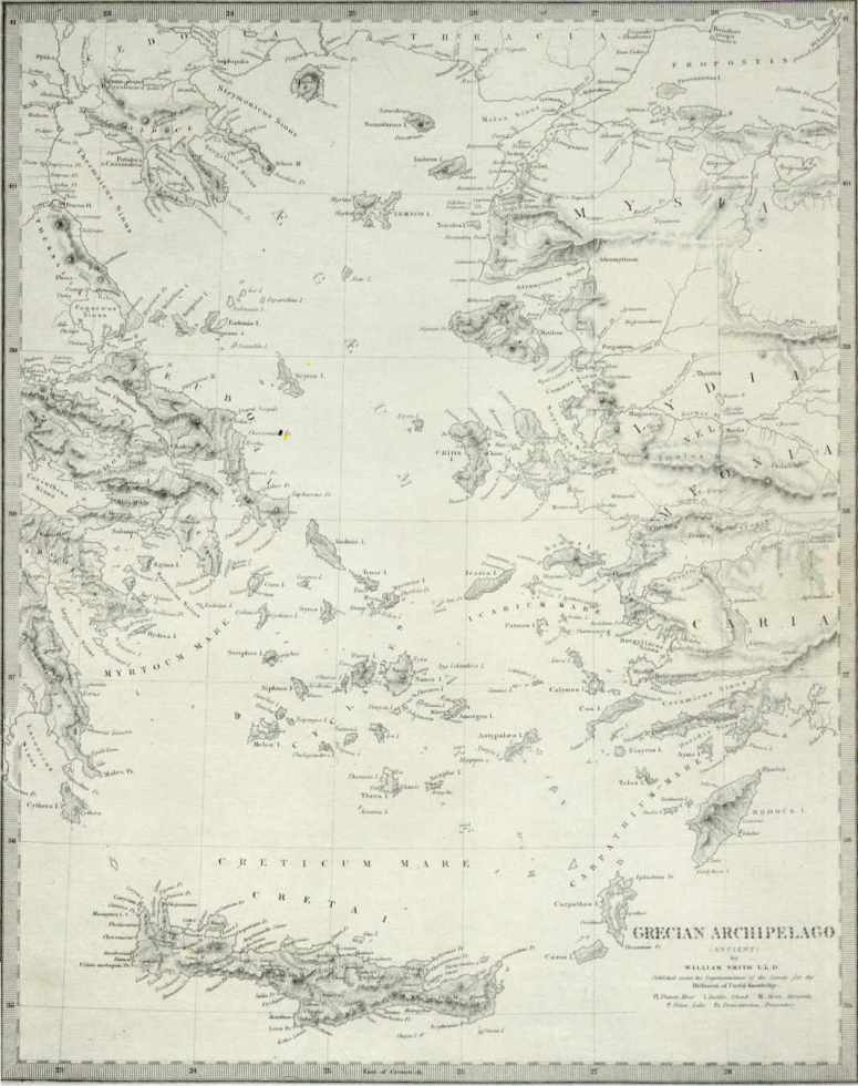 Χάρτης Ελλάδας AIGAIO 1843 Ο χάρτης είναι από τη σελίδα του Ελληνικού Πολεμικού Ναυτικού